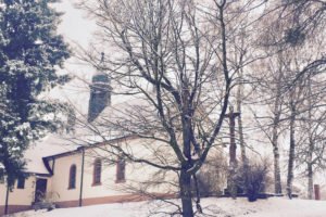 Kirch im Schnee bei Rust